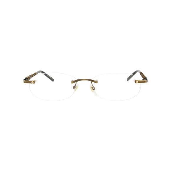 Gucci Round-Frame Metal Optical Frames Gold Womens - Picture 1 of 5